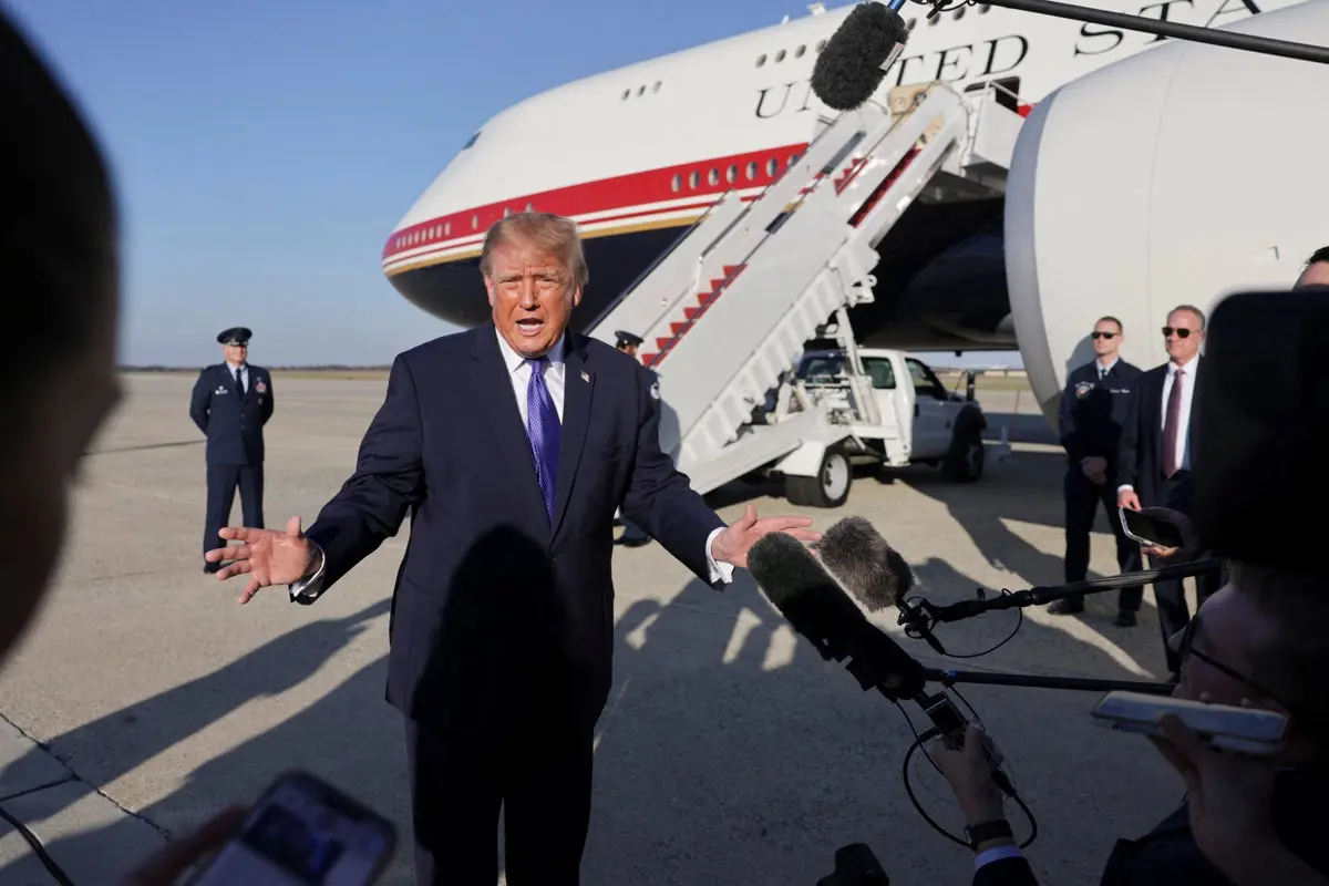Trump se supără cu un jurnalist după anularea mitingului din Kansas